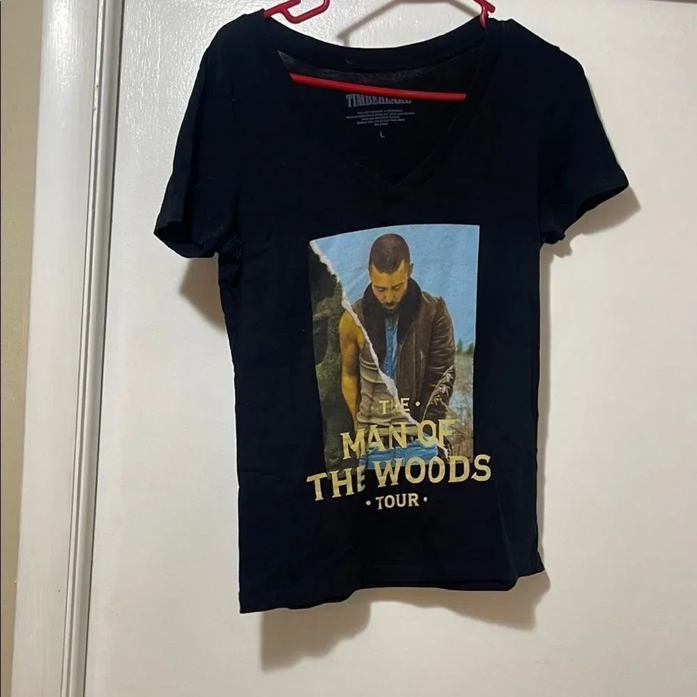 Black Tour T-Shirt Justin Timberlake man of the Woods size large